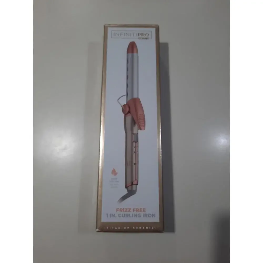 InfinitiPro by Conair Frizz Free 1 in. Curling Iron  Titanium Ceramic Barrel NEW
